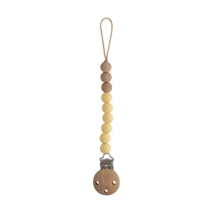 Eva Silicone Pacifier Clip - Muted Yellow