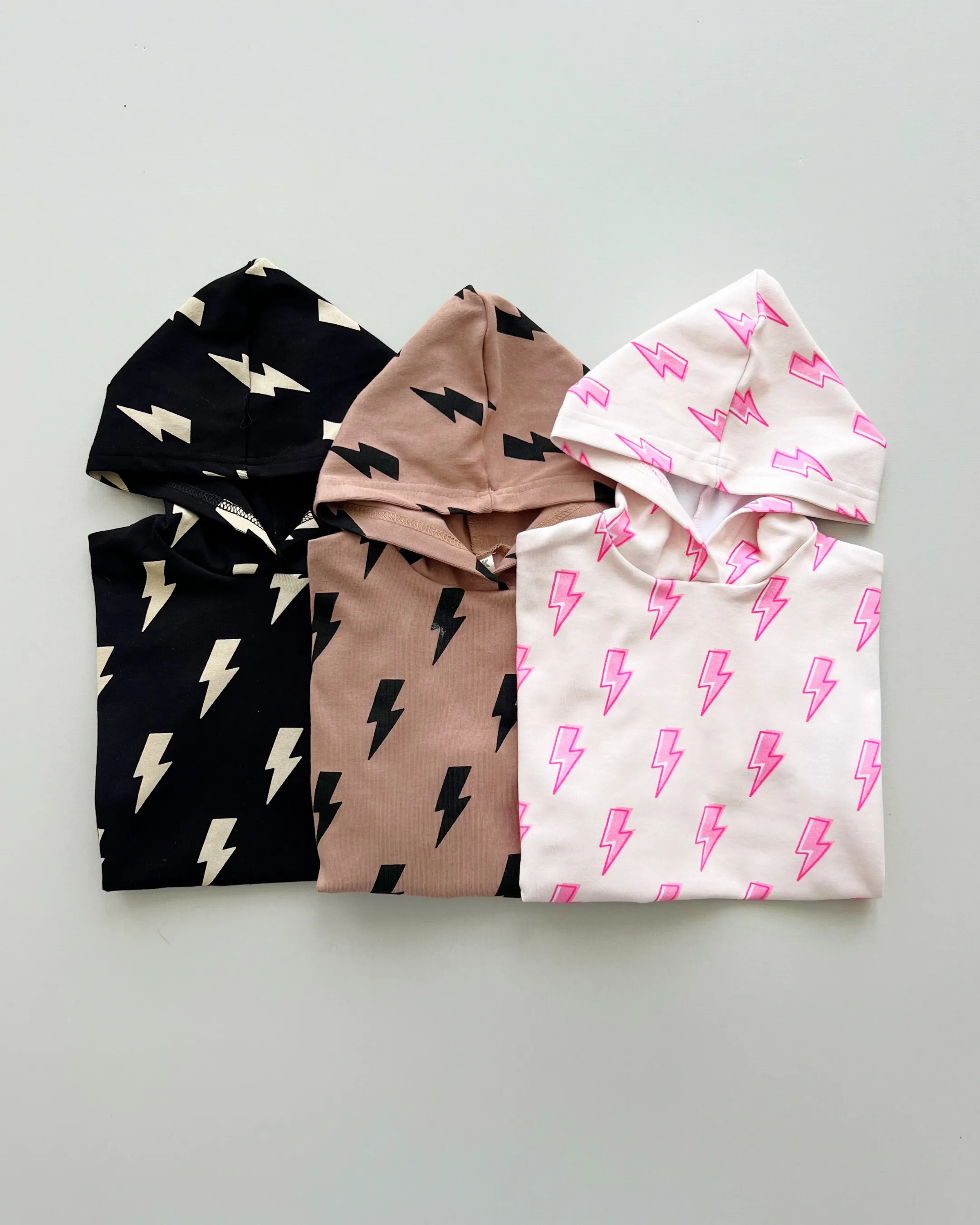 Hooded Bubble Romper | Pink Bolts