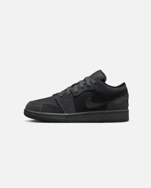 Jordan Kids' Air Jordan 1 Low SE Craft (GS) Dark Smoke Grey/Black