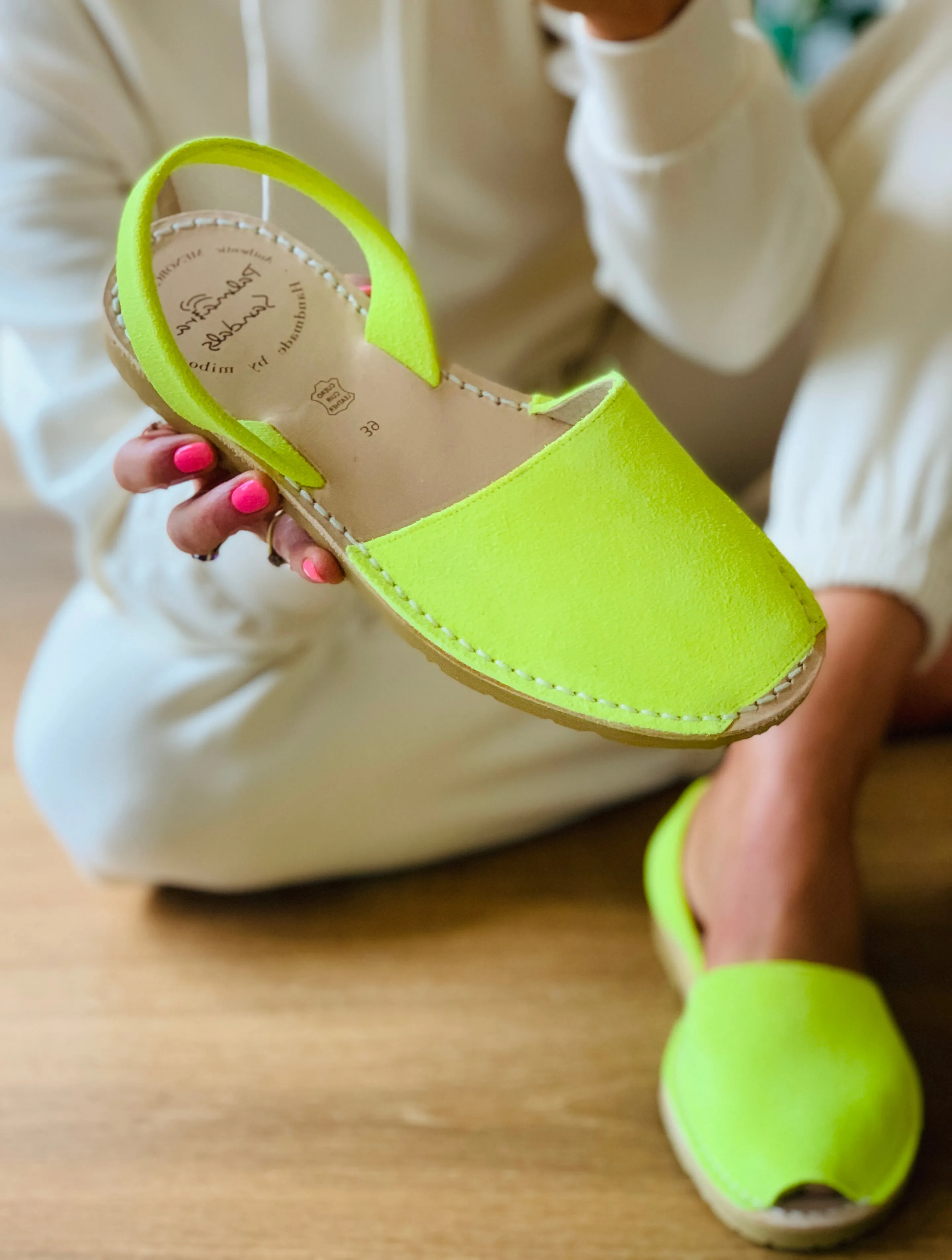 Neon Yellow Suede