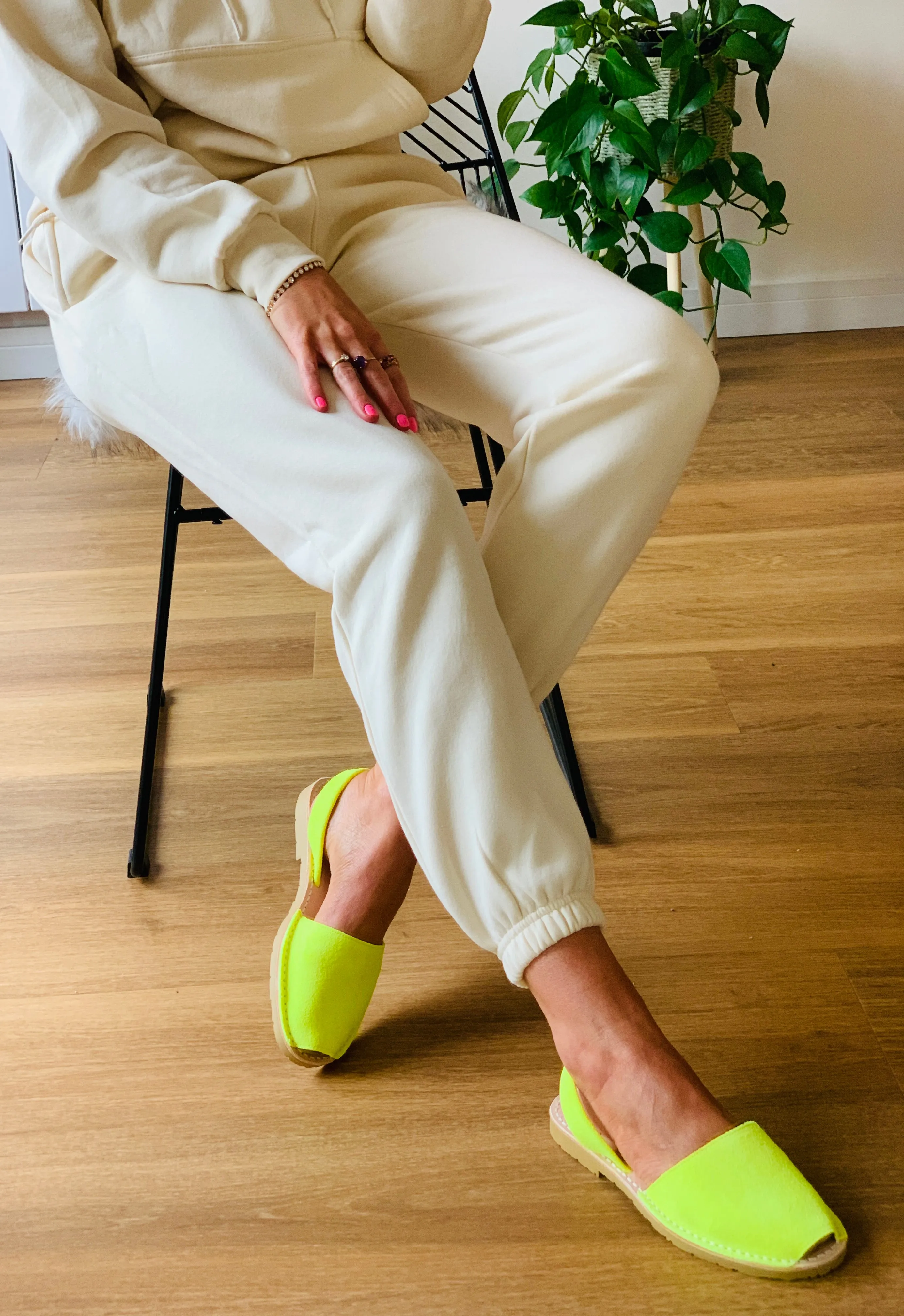 Neon Yellow Suede