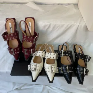 New Women Sandals Shoes Pointed Toe 2025.