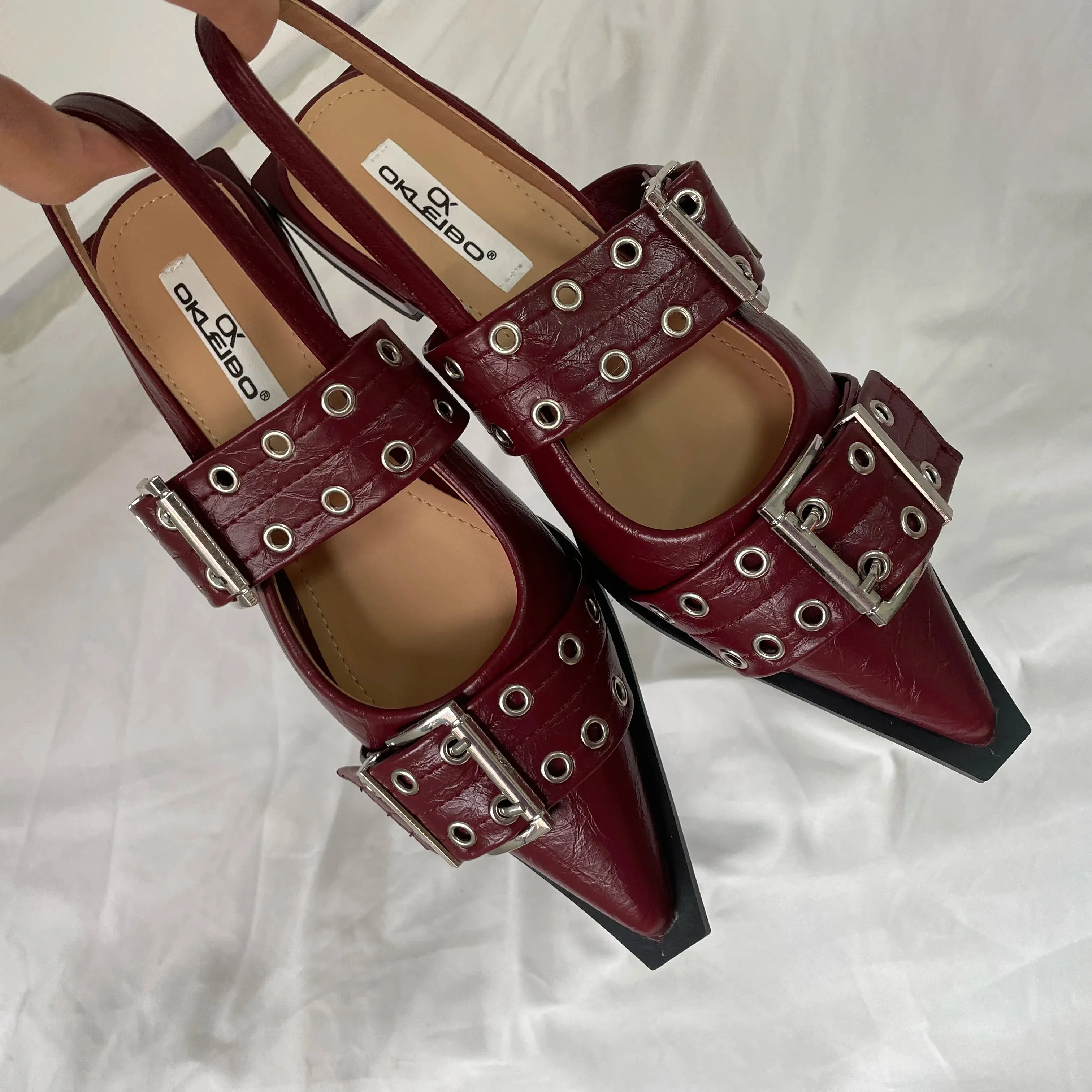 New Women Sandals Shoes Pointed Toe 2025.