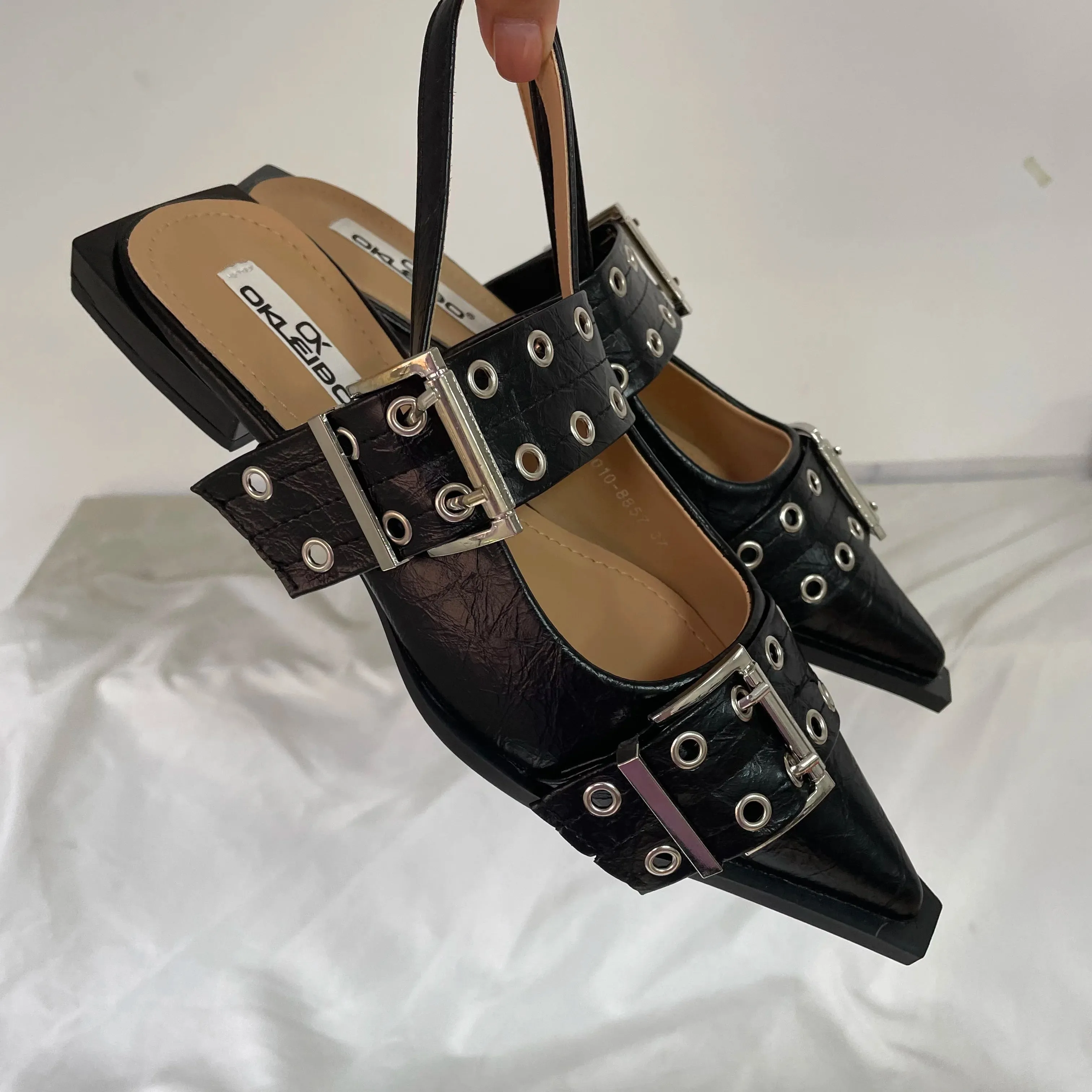 New Women Sandals Shoes Pointed Toe 2025.