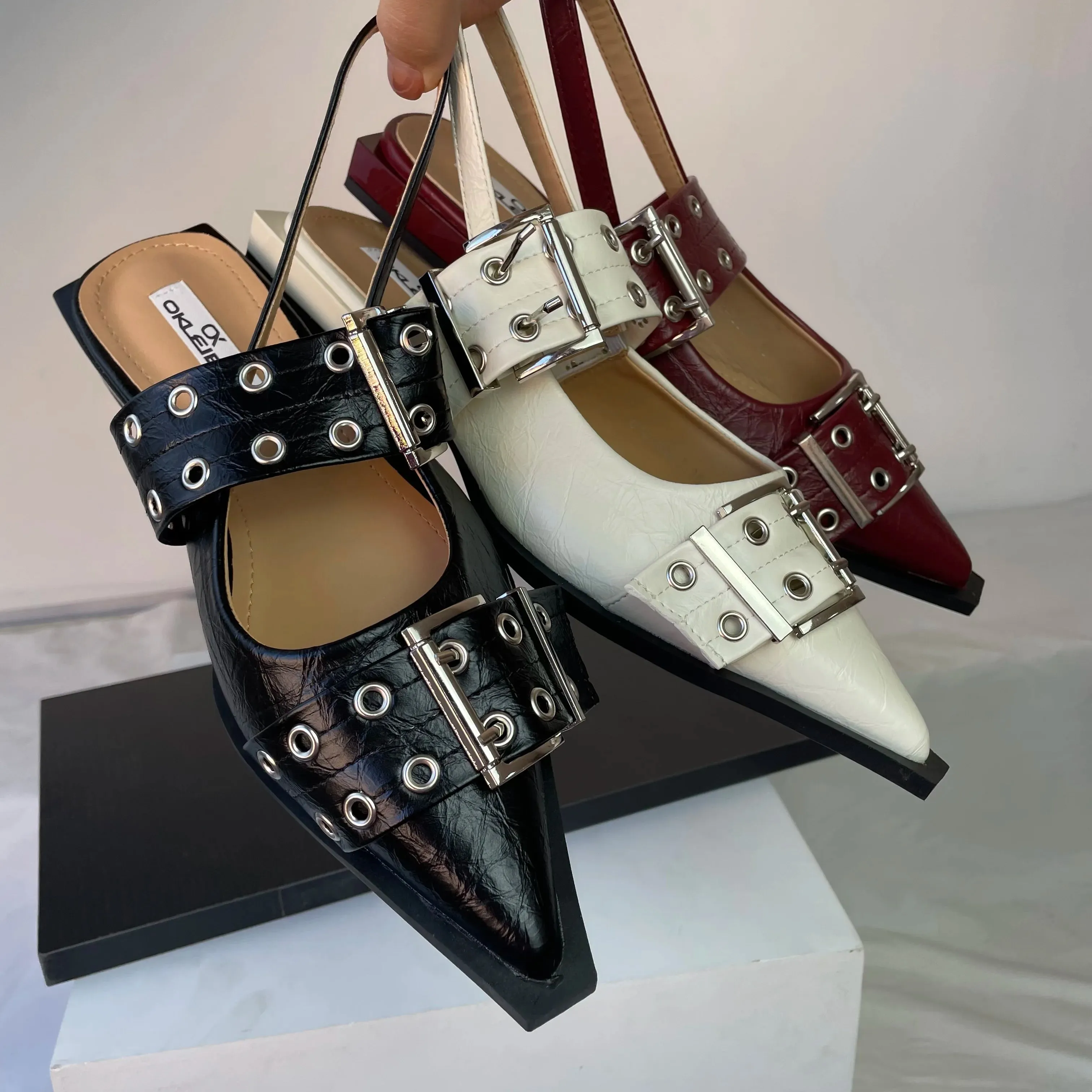 New Women Sandals Shoes Pointed Toe 2025.