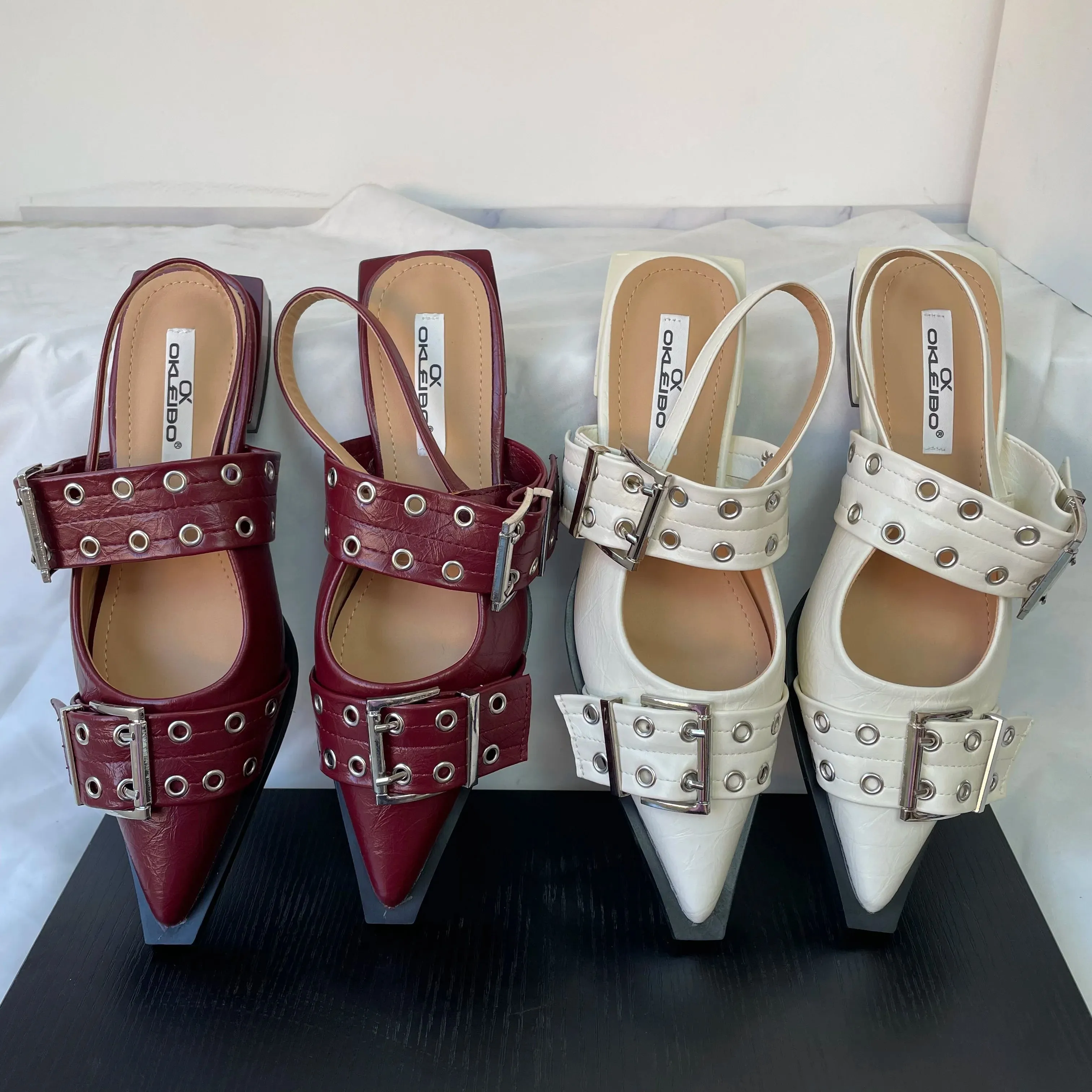New Women Sandals Shoes Pointed Toe 2025.
