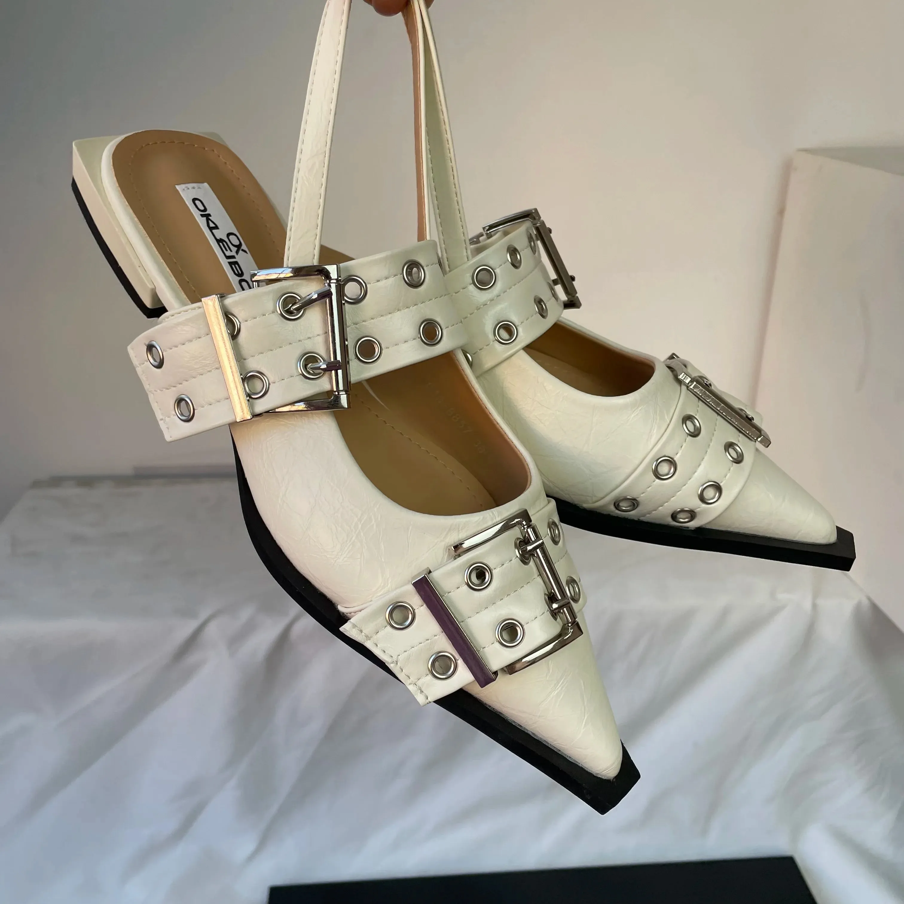 New Women Sandals Shoes Pointed Toe 2025.