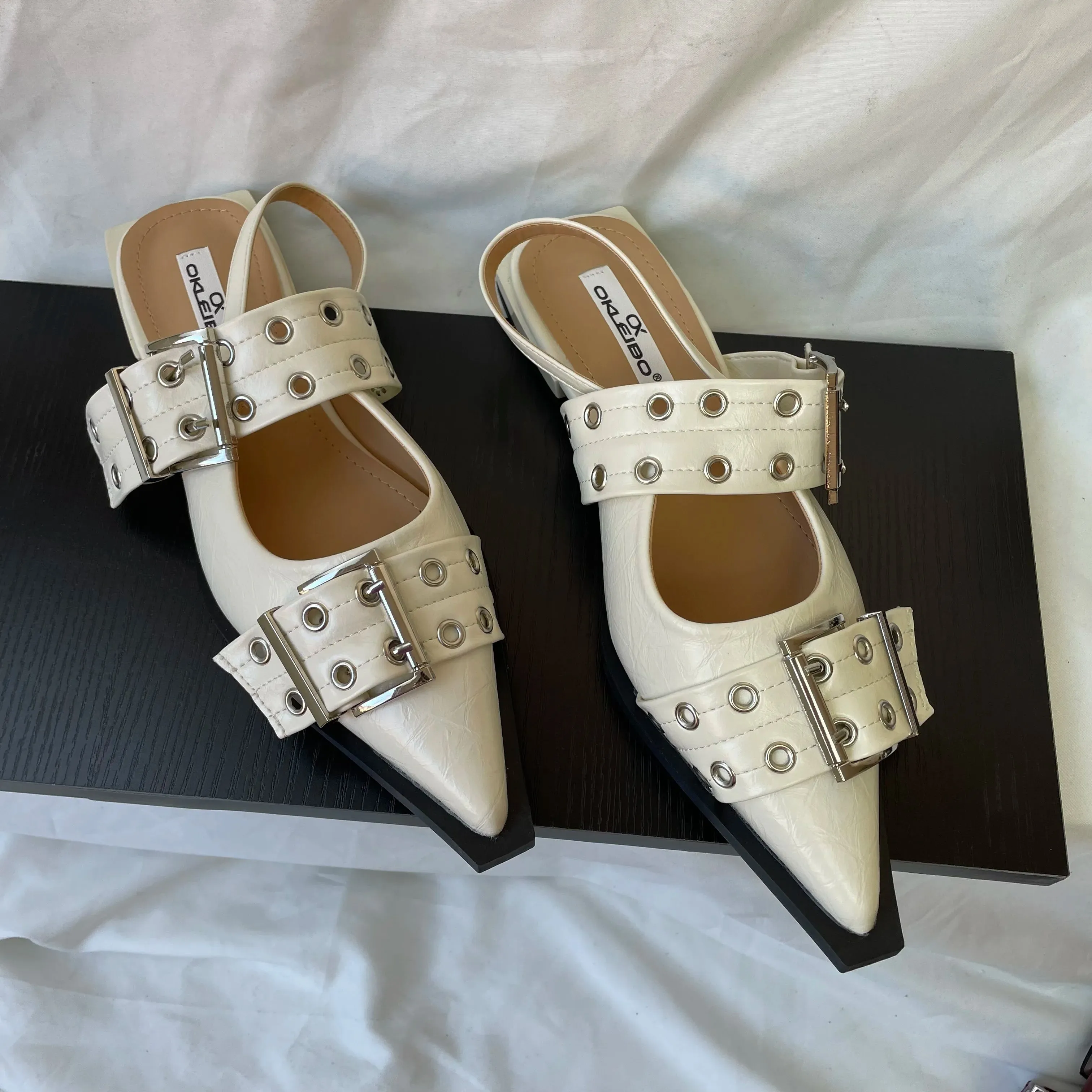New Women Sandals Shoes Pointed Toe 2025.