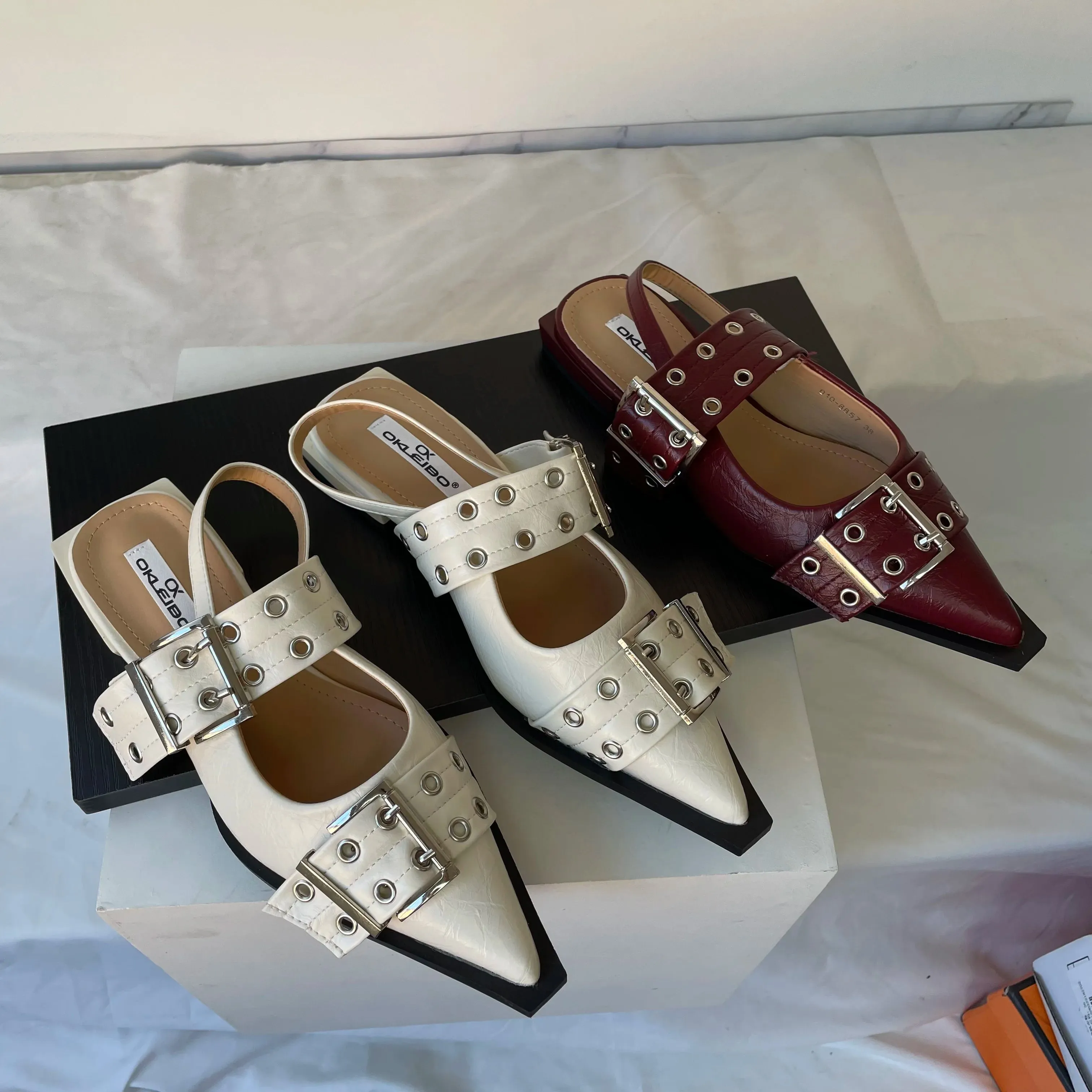 New Women Sandals Shoes Pointed Toe 2025.