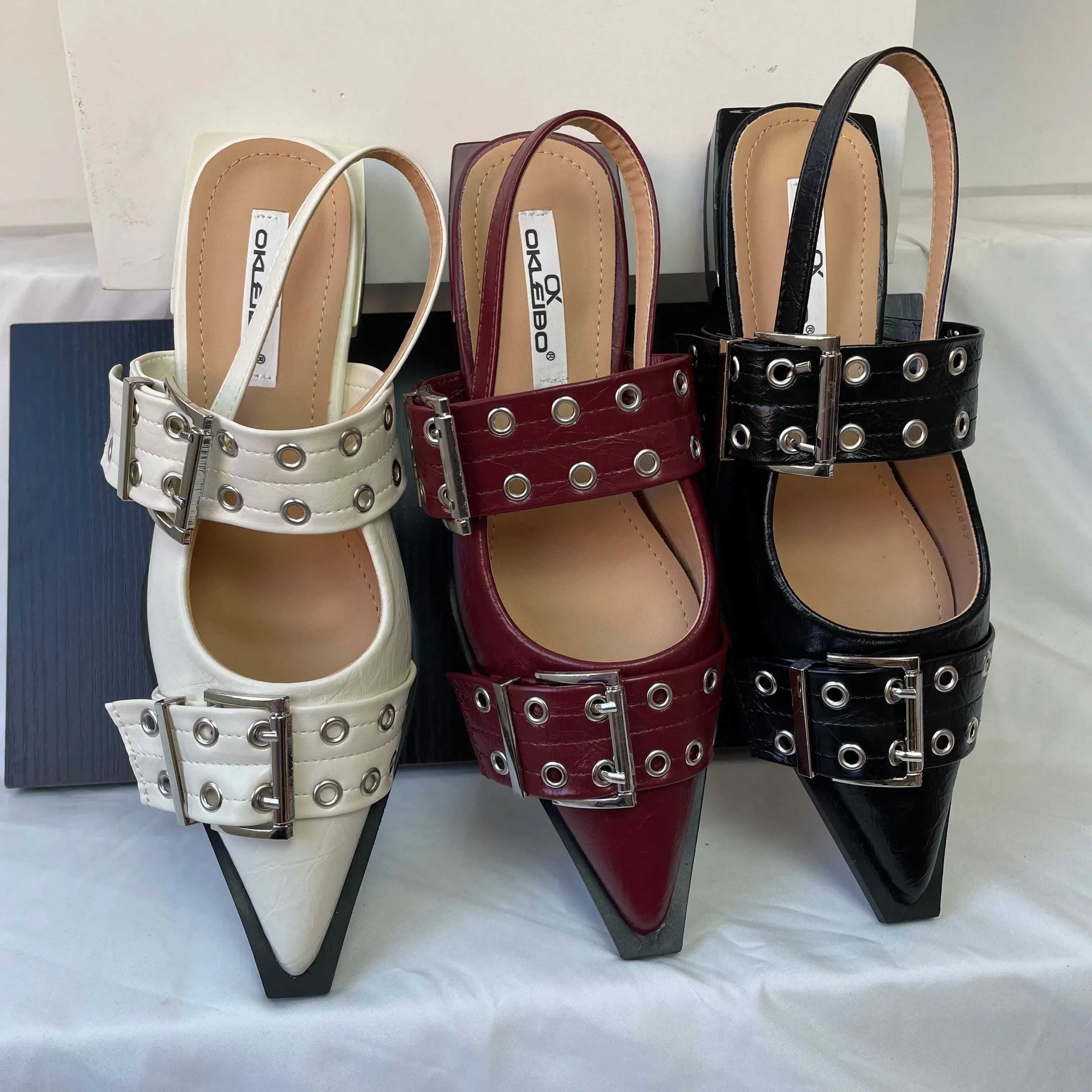 New Women Sandals Shoes Pointed Toe 2025.