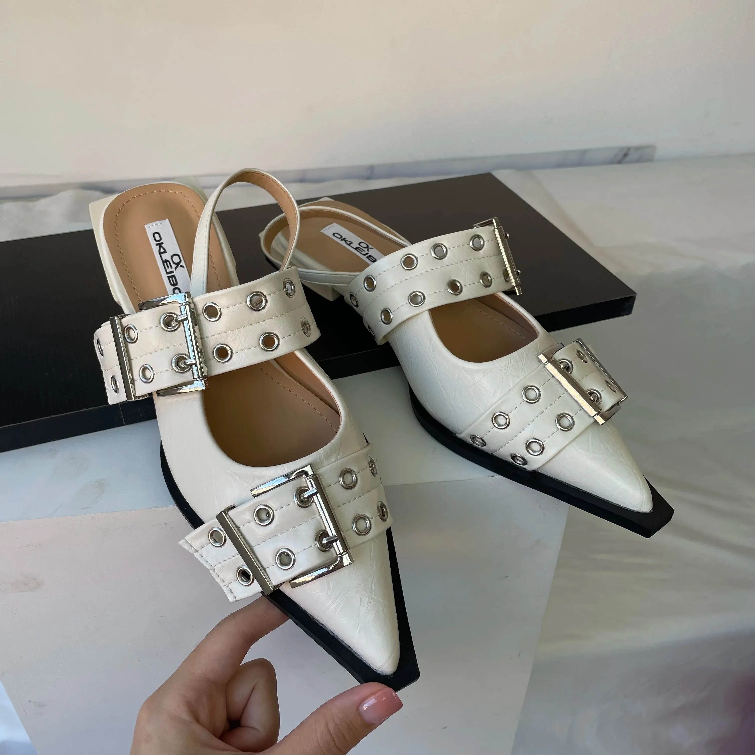 New Women Sandals Shoes Pointed Toe 2025.