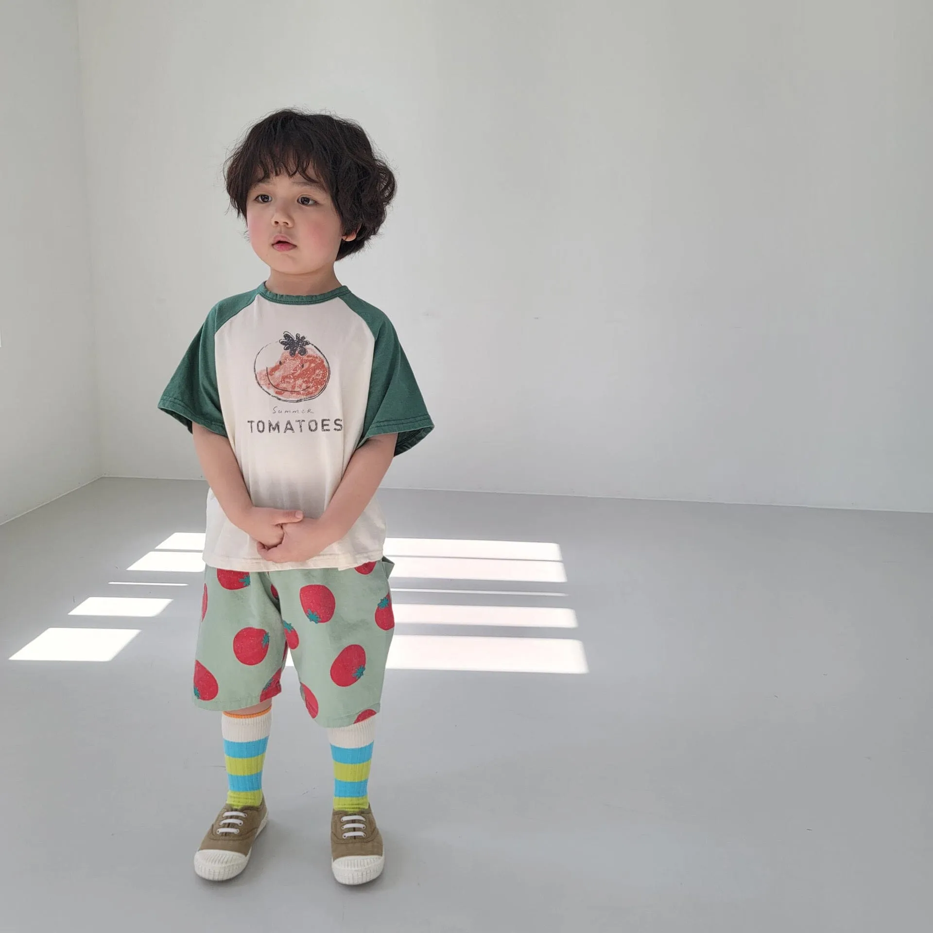 Tomato Print Summer Shorts
