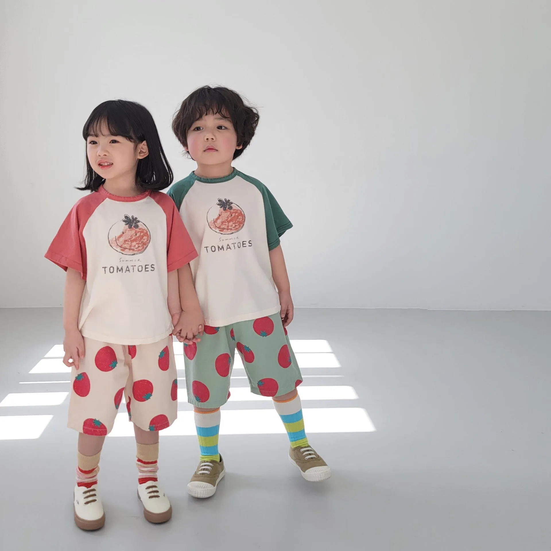 Tomato Print Summer Shorts